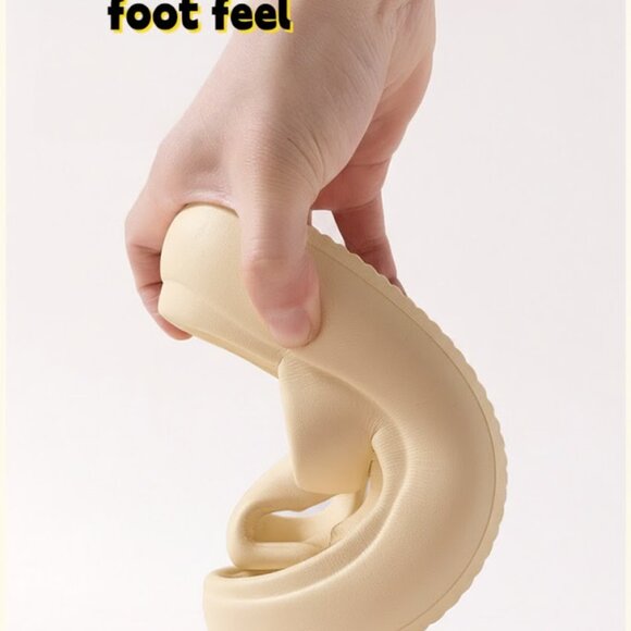 Women's height-enhancing flip-flops, beach vacation sandals.!!!sand color - Picture 4 of 5